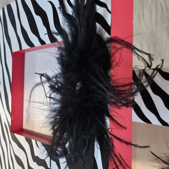 📣 Zebra 🦓 Print Picture Frame 🖼️ Stand Up Ribbon 🎀 Plume For  5"x7" Pic 😍 - Picture 5 of 5
